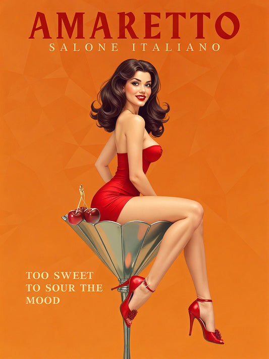 Amaretto Charm Pinup Portrait