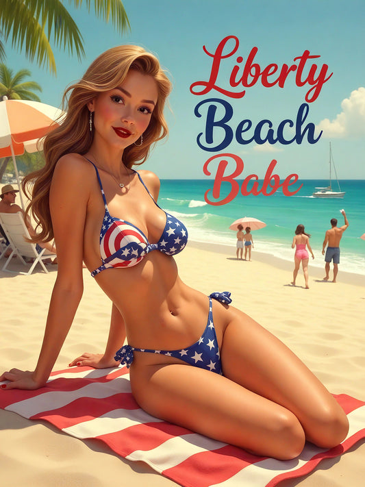 Liberty Beach Babe Pinup Portrait