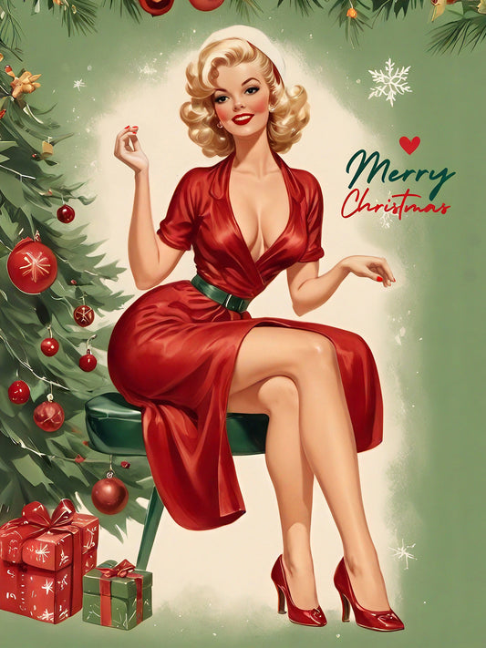Magic Christmas Pinup Portrait